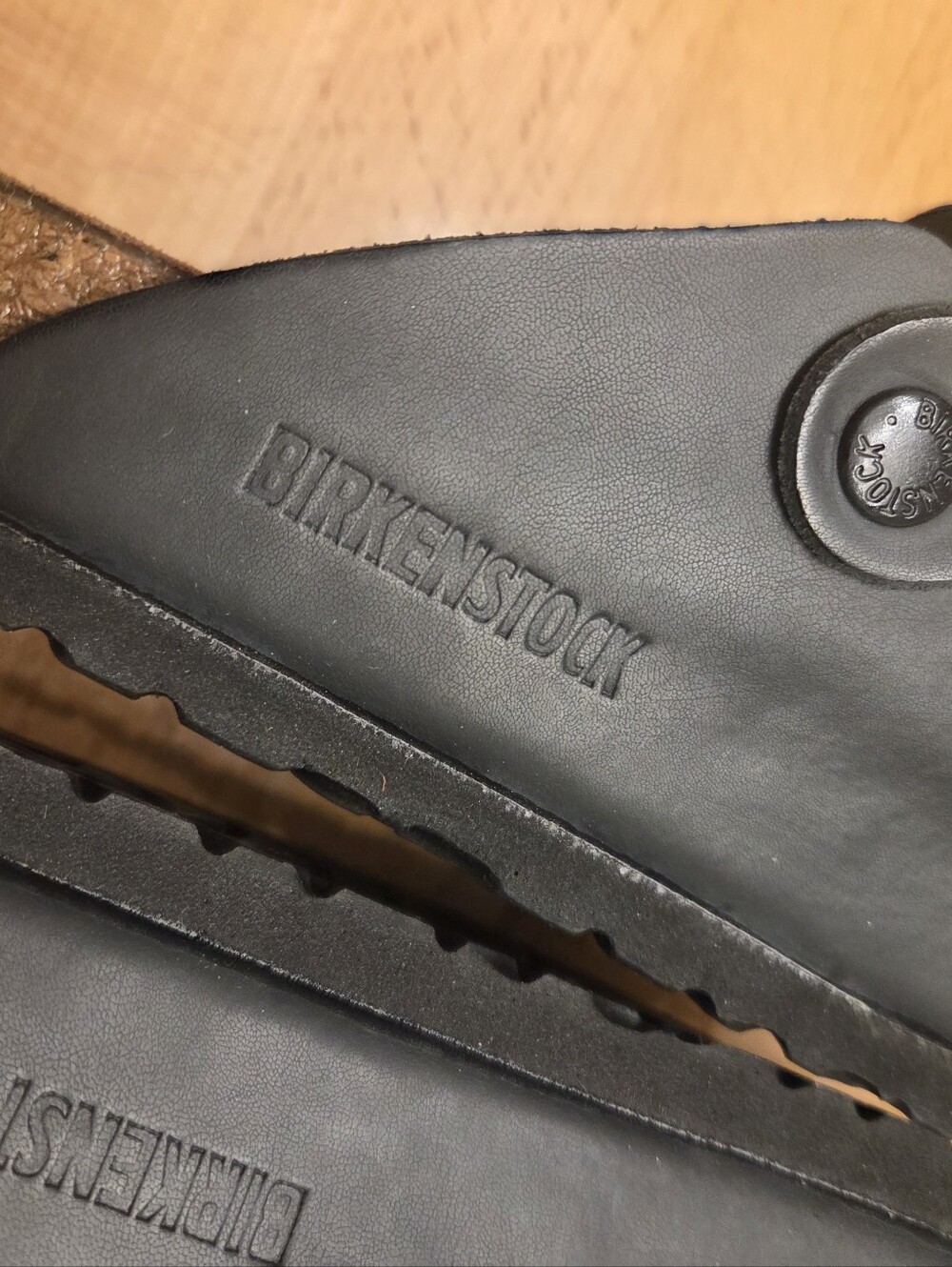Birkenstock Boston Clogs Black Smooth Leather Womens Size 41 - Picture 6 of 11